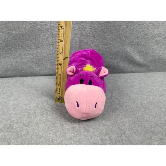 Flip A Zoo Ava‎ Hippo Geo Giraffe Reversible Plush Stuffed Animal 11" Purple - Picture 10 of 10